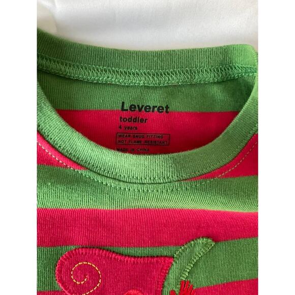 Leveret Pajamas Santa Holiday Kids 4T NWT - Picture 4 of 4